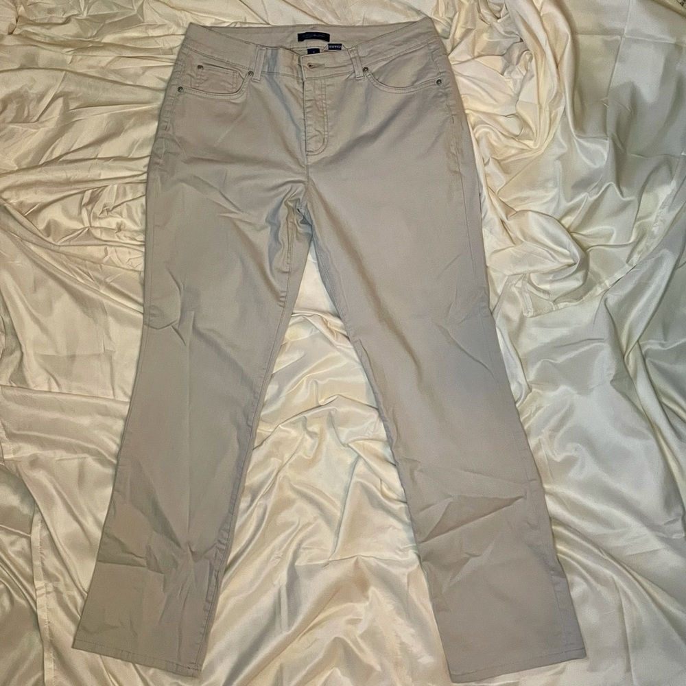 Bandolino Missy Samantha Straight Leg Pants Grey